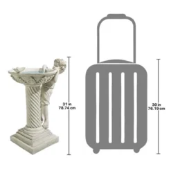 Design Toscano Summer's Splash Sculptural Birdbath -Sunnydaze Decor Store GUEST 00338a79 7451 470c a4a6 aa773f1c4268