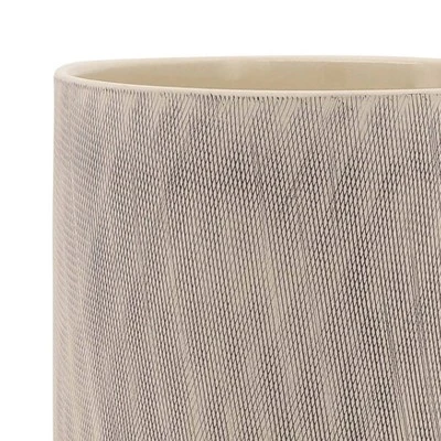 Sagebrook Home 12"x10" Mesh Ceramic Planter Pot With Stand Tan 5 Sagebrook Home 12"x10" Mesh Ceramic Planter Pot With Stand Tan - Image 5