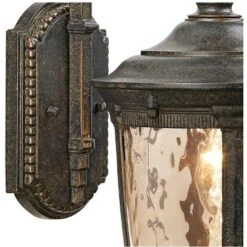 John Timberland Bellagio Vintage Outdoor Wall Light Fixtures Set Of 2 Veranda Bronze Downbridge 16 1/2" Champagne Hammered Glass For Post Exterior 10 John Timberland Bellagio Vintage Outdoor Wall Light Fixtures Set Of 2 Veranda Bronze Downbridge 16 1/2" Champagne Hammered Glass For Post Exterior -Sunnydaze Decor Store GUEST 01474d57 788a 468b bea2 31f34527725a