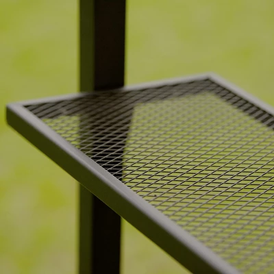 SUGIFT 12 Ft. X 4.3 Ft. Iron Double Tiered Backyard Patio BBQ Grill Gazebo With Bar Counters 1 SUGIFT 12 Ft. X 4.3 Ft. Iron Double Tiered Backyard Patio BBQ Grill Gazebo With Bar Counters