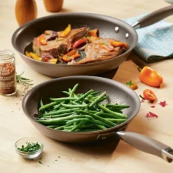 Anolon Advanced Home 10.25" & 12.75" Open Fry Pans Bronze -Sunnydaze Decor Store GUEST 022dfc07 9540 441d 81e2 92d816eaf41b