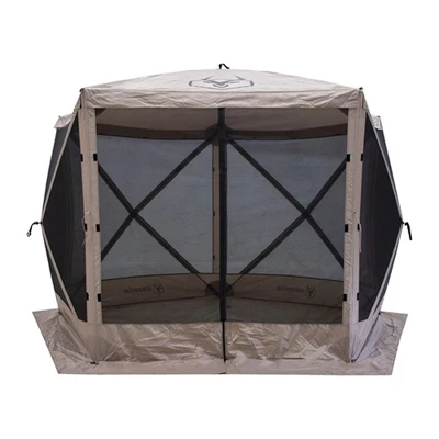 Gazelle Tents G5 5 Sided Pop Up Portable 4 Person Camping Tent Gazebo, Desert Sand And Portable Gazebo Screen Tent Wind Panels, Desert Sand (3 Pack) 3 Gazelle Tents G5 5 Sided Pop Up Portable 4 Person Camping Tent Gazebo, Desert Sand And Portable Gazebo Screen Tent Wind Panels, Desert Sand (3 Pack) - Image 3