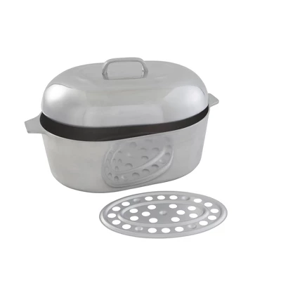 IMUSA 15" Cajun Classic Oval Aluminum Roaster 3 IMUSA 15" Cajun Classic Oval Aluminum Roaster - Image 3