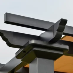 Outsunny Outdoor Retractable Pergola Canopy With Sun Shade Unique Design Canopy Patio Metal Shelter For Garden Porch Beach -Sunnydaze Decor Store GUEST 038a19d7 ab96 4cb2 80fd 7bc6230299e2