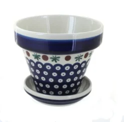 Blue Rose Polish Pottery 890-893 Zaklady Small Flower Pot -Sunnydaze Decor Store GUEST 0435e4a1 89ed 482e 8892 6585390a8852