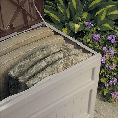 Suncast 73 Gallon Outdoor Patio Resin Deck Storage Box W/ Wheels, Taupe (2 Pack) 2 Suncast 73 Gallon Outdoor Patio Resin Deck Storage Box W/ Wheels, Taupe (2 Pack) - Image 2