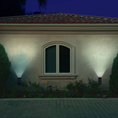 LED Solar Single Direction Solar Outdoor Wall Light - Techko Maid 6 LED Solar Single Direction Solar Outdoor Wall Light - Techko Maid - Image 6