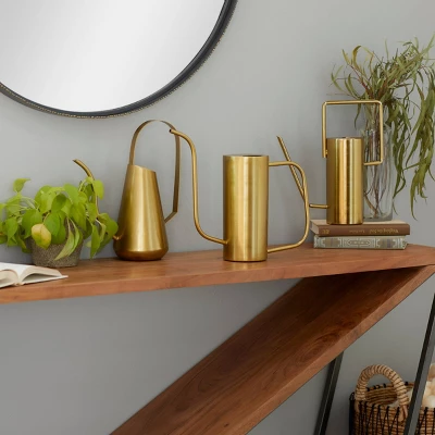 Set Of 3 Glam Metal Tall Planters Gold - Olivia & May 7 Set Of 3 Glam Metal Tall Planters Gold - Olivia & May - Image 7