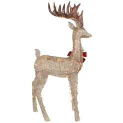 Northlight 48" Pre-Lit LED Champagne Deer Outdoor Christmas Decoration -Sunnydaze Decor Store GUEST 057dd354 abd6 459f 9ed7 74a423936918