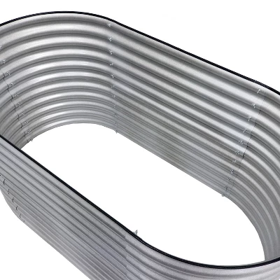 Sunnydaze Decor Sunnydaze Large Oval Steel Raised Garden Bed - Stand-Up Height - 79" W X 32" H 5 Sunnydaze Decor Sunnydaze Large Oval Steel Raised Garden Bed - Stand-Up Height - 79" W X 32" H - Image 5