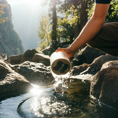 Luci Pro Series Lux Solar LED Outdoor Lantern White 14 Luci Pro Series Lux Solar LED Outdoor Lantern White - Image 14