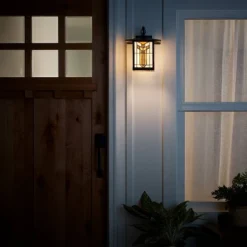 11.75" 1-Light Prairie Craftsman Style Stained Glass Outdoor Lantern Wall Sconce Bronze - River Of Goods 10 11.75" 1-Light Prairie Craftsman Style Stained Glass Outdoor Lantern Wall Sconce Bronze - River Of Goods -Sunnydaze Decor Store GUEST 062cbc7b 0643 4832 b3fc a05d64f22f37