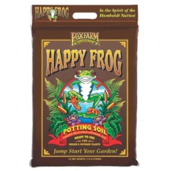 FoxFarm FX14054 Happy Frog Nutrient Rich And PH Adjusted Rapid Growth Garden Potting Soil Mix Is Ready To Use, 12 Quart (3 Pack)