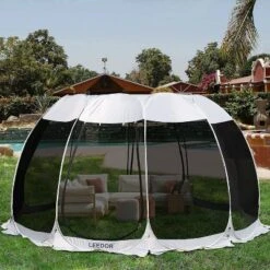 Leedor Outdoor Pop Up Portable Screen Tent With Mesh Netting Fiberglass Gazebo Gray 17 Leedor Outdoor Pop Up Portable Screen Tent With Mesh Netting Fiberglass Gazebo Gray -Sunnydaze Decor Store GUEST 081d61f5 9dce 4946 8f2d a5e0859fc2ab