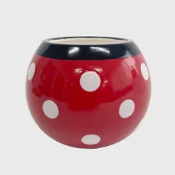 Disney 6" Wide Minnie Mouse With Dangling Feet Ceramic Indoor Outdoor Planter Box Multicolor