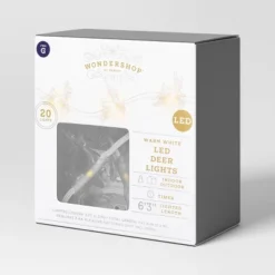 20ct LED Battery Operated Deer Christmas Novelty String Lights Warm White Clear Wire - Wondershop™ -Sunnydaze Decor Store GUEST 08b37493 631c 485b ba39 49a2bdd6529c