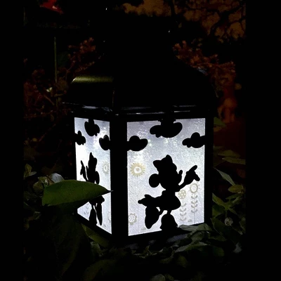 Disney 8.3" Minnie Mouse Solar Metal Outdoor Lantern Black 2 Disney 8.3" Minnie Mouse Solar Metal Outdoor Lantern Black - Image 2