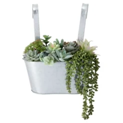 Juvale 2 Pack Galvanized Metal Hanging Bucket Planter Flower Pots For Railing, Fence, Balcony, Wall Decor, And Garden, 5 X 4.5 X 10 In 9 Juvale 2 Pack Galvanized Metal Hanging Bucket Planter Flower Pots For Railing, Fence, Balcony, Wall Decor, And Garden, 5 X 4.5 X 10 In -Sunnydaze Decor Store GUEST 08f79786 0bed 44f5 9f0a 5fcca57ef888