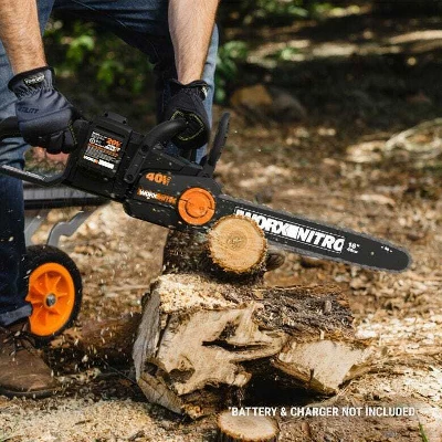 Worx Nitro WG385.9 40V Power Share 16" Cordless Chainsaw With Brushless Motor (Tool Only) 2 Worx Nitro WG385.9 40V Power Share 16" Cordless Chainsaw With Brushless Motor (Tool Only) - Image 2