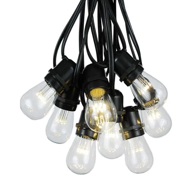 Novelty Lights Edison Outdoor String Lights With 25 In-Line Sockets Black Wire 37.5 Feet 7 Novelty Lights Edison Outdoor String Lights With 25 In-Line Sockets Black Wire 37.5 Feet - Image 7