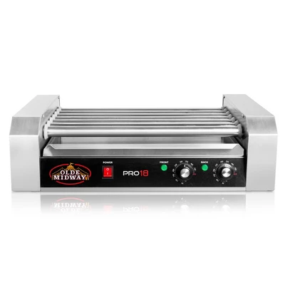 Olde Midway Electric Hot Dog Roller Grill Cooker, Commercial Grade Machine 2 Olde Midway Electric Hot Dog Roller Grill Cooker, Commercial Grade Machine - Image 2