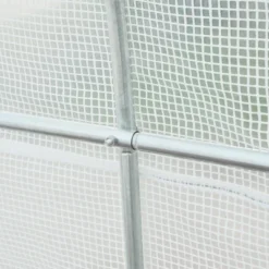 Outsunny 20' X 10' X 7' Large Walk-in Greenhouse, Steel Frame, PE Cover, 2 Doors, Outdoor Tunnel Hoop Hot House Kit, White 8 Outsunny 20' X 10' X 7' Large Walk-in Greenhouse, Steel Frame, PE Cover, 2 Doors, Outdoor Tunnel Hoop Hot House Kit, White -Sunnydaze Decor Store GUEST 09cd5490 c7ba 48e8 973b c72b6be938bd