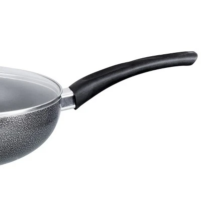 Brentwood Aluminum Non-Stick 11 Inch Wok With Lid In Black 4 Brentwood Aluminum Non-Stick 11 Inch Wok With Lid In Black - Image 4
