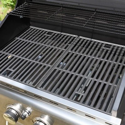 Captiva Designs E02GR001 Stainless Steel 4-Burner Propane Gas Grill With Side Burner And Side Tables 5 Captiva Designs E02GR001 Stainless Steel 4-Burner Propane Gas Grill With Side Burner And Side Tables - Image 5
