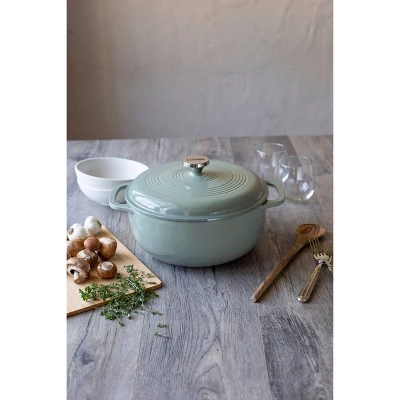 Lodge 6qt Cast Iron Enamel Dutch Oven Sage 1 Lodge 6qt Cast Iron Enamel Dutch Oven Sage