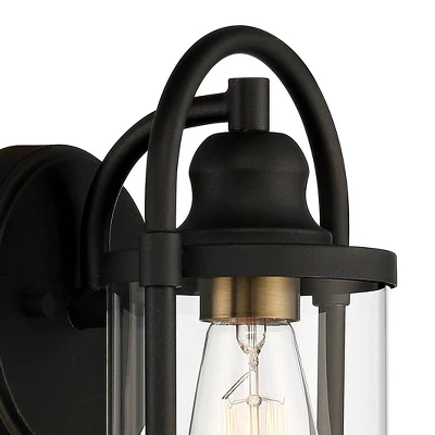 John Timberland Avani Modern Outdoor Wall Light Fixtures Set Of 2 Black Metal 10 1/4" Clear Glass For Post Exterior Barn Deck House Porch Yard Patio 1 John Timberland Avani Modern Outdoor Wall Light Fixtures Set Of 2 Black Metal 10 1/4" Clear Glass For Post Exterior Barn Deck House Porch Yard Patio