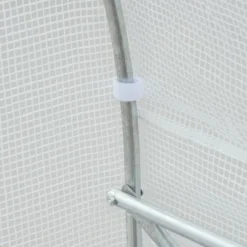 Outsunny 11.5' X 9.8' X 6.5' Outdoor Walk-In Tunnel Greenhouse Hot House With Roll-up Windows, Zippered Door, PE Cover, White 11 Outsunny 11.5' X 9.8' X 6.5' Outdoor Walk-In Tunnel Greenhouse Hot House With Roll-up Windows, Zippered Door, PE Cover, White -Sunnydaze Decor Store GUEST 0d85b705 6756 4398 a607 00c6ba95e212