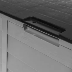 Barton 63 Gallons Patio Storage Box Container Pools Deck Box Build-in Wheel, Gray -Sunnydaze Decor Store GUEST 0da93b18 9a43 4838 aa49 3af7bf2f4532