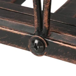 Outsunny 3.3' Metal Arch Zen Garden Bridge With Safety Siderails, Decorative Footbridge, Delicate Scrollwork & Corner Spheres For Stream, Black -Sunnydaze Decor Store GUEST 0f2a37ea fc17 48c7 a26e 339b01bca6c1