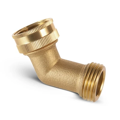 Collections Etc Brass Elbow Hose Connector 1 Collections Etc Brass Elbow Hose Connector