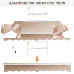 Costway 10' X 8' Retractable Awning Patio Sun Shade W/Crank Handle 15 Costway 10' X 8' Retractable Awning Patio Sun Shade W/Crank Handle -Sunnydaze Decor Store GUEST 0fb34471 bc0d 4879 8bd7 791e409f394c