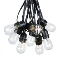 Novelty Lights Edison Outdoor String Lights With 25 In-Line Sockets Black Wire 37.5 Feet 12 Novelty Lights Edison Outdoor String Lights With 25 In-Line Sockets Black Wire 37.5 Feet -Sunnydaze Decor Store GUEST 0fb47106 839d 4f81 9c5a 0eee9de5ce0a