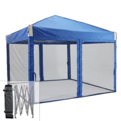 Aoodor 10' X 10' Pop Up Canopy Tent With Removable Mesh Sidewalls, Portable Instant Shade Canopy With Roller Bag -Sunnydaze Decor Store GUEST 0feb8237 f0e7 4d26 a49c edbca5c6f496