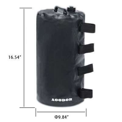 Aoodor Canopy Weights Bag Water Fillable, 176 Lbs Tent Weights Set Of 4 - Black 1 Aoodor Canopy Weights Bag Water Fillable, 176 Lbs Tent Weights Set Of 4 - Black