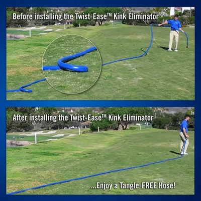 Underhill Garden Hose Nozzle Remover Twist-Ease Kink Eliminator For Kinks, Twist, Tangles, And Cramping W/ Built-In Swivel, 3/4" Attachment (2 Pack) 3 Underhill Garden Hose Nozzle Remover Twist-Ease Kink Eliminator For Kinks, Twist, Tangles, And Cramping W/ Built-In Swivel, 3/4" Attachment (2 Pack) - Image 3