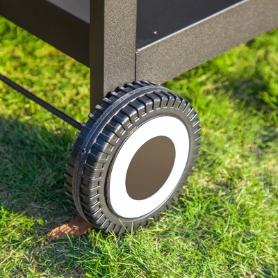 Captiva Designs GR20 3-Burner Portable Propane Gas Griddle With Cart And Lid - Black 7 Captiva Designs GR20 3-Burner Portable Propane Gas Griddle With Cart And Lid - Black - Image 7