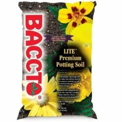 Michigan Peat 1420 Baccto Lite Premium Potting Soil For Indoor Outdoor Gardening, Seed Starting, Propagation, And More, 20 Quart Bag (2 Pack)