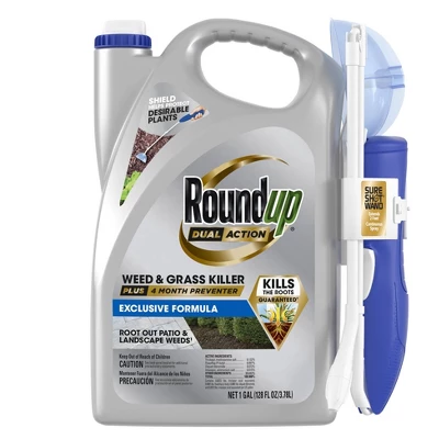 Roundup 1gal Dual Action Weed And Grass Killer With 4 Month Preventer RTU Sure Shot Wand 1 Roundup 1gal Dual Action Weed And Grass Killer With 4 Month Preventer RTU Sure Shot Wand