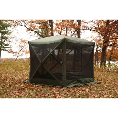Gazelle GG500GR 4 Person 5 Sided Outdoor Portable Pop Up Water And UV Resistant Gazebo Screened Tent With Carry Bag And Stakes, Alpine Green 2 Gazelle GG500GR 4 Person 5 Sided Outdoor Portable Pop Up Water And UV Resistant Gazebo Screened Tent With Carry Bag And Stakes, Alpine Green - Image 2