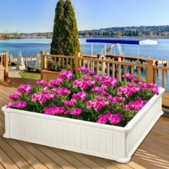 Costway 4 Pcs 48.5'' Raised Garden Bed Square Plant Box Planter Flower Vegetable White 17 Costway 4 Pcs 48.5'' Raised Garden Bed Square Plant Box Planter Flower Vegetable White -Sunnydaze Decor Store GUEST 1329e047 680c 4ed6 8773 7bcec69a8a97