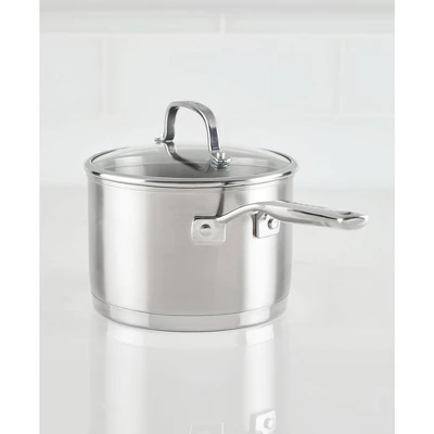 KitchenAid 3qt 3-Ply Blasé Stainless Steel Induction Saucepan With Lid Silver 8 KitchenAid 3qt 3-Ply Blasé Stainless Steel Induction Saucepan With Lid Silver - Image 8