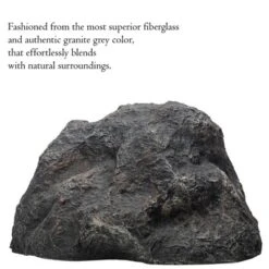 Gardenised Decorative Outdoor Weather-Resistant Artistic Artificial Faux Stone Rock, Garden Patio Granite Grey Fiberglass Stone -Sunnydaze Decor Store GUEST 1427dd2f 5fb4 4b39 bb41 c05fbf668584