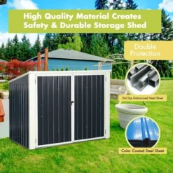 Costway 6x3FT Horizontal Storage Shed 68 Cubic Feet For Garbage Cans Tools Accessories 11 Costway 6x3FT Horizontal Storage Shed 68 Cubic Feet For Garbage Cans Tools Accessories -Sunnydaze Decor Store GUEST 1449d4a0 440a 4999 9dde 877e11ca9b71