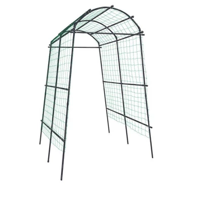 Gardener’s Supply Company Extra Tall Garden Arch Arbor 80in Titan Squash Tunnel | Lightweight Metal Garden Arch Trellis Plant Stand For Climbing Vines 2 Gardener’s Supply Company Extra Tall Garden Arch Arbor 80in Titan Squash Tunnel | Lightweight Metal Garden Arch Trellis Plant Stand For Climbing Vines - Image 2