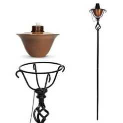 BirdRock Home 2-Pack Outdoor Wide Conical Torches - Tabletop Stand - Copper -Sunnydaze Decor Store GUEST 151f8869 eede 4cb9 9dda 3460f55bebf2
