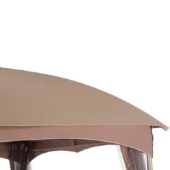 10' X 10' Outdoor Garden Gazebo With Skirts Tent Canopy Beige - Captiva Designs -Sunnydaze Decor Store GUEST 158c4256 3b45 4a1b 8b87 cc555dbb9607